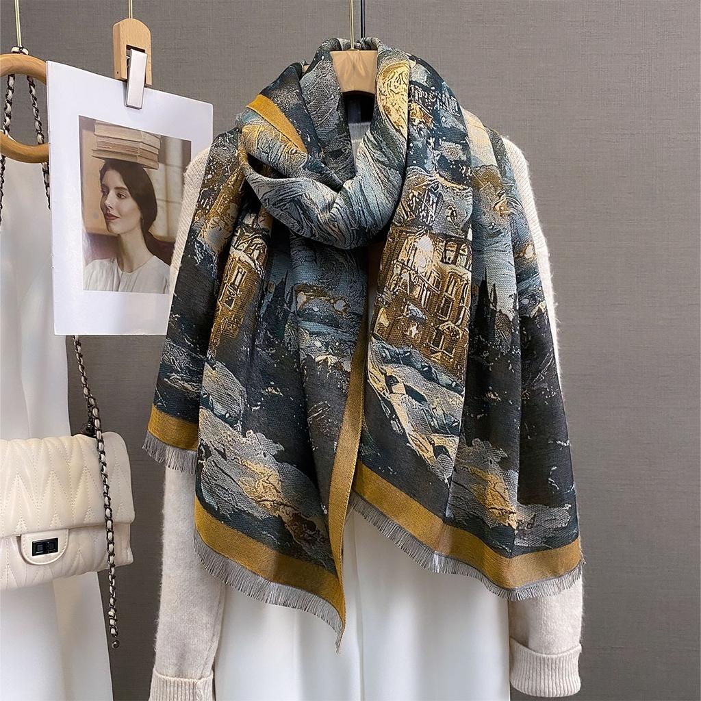 Luxury Quality Thick Warm Shawl Wrap Autumn Winter Thick Warm Cashmere Scarf Stoles Pashmina Bufanda Poncho Echarpe Pashmina