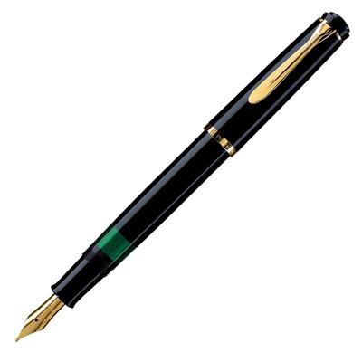 Pelikan Pelikan Caneta-tinteiro F Ponta Fina Preta Classic M200 Regular Produto Importado