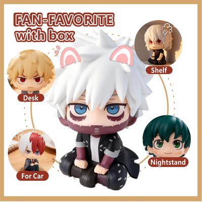 9,5 cm Tomura Shigaraki / Izuku Midoriya / Katsuki Bakugo My Hero Academia süße Chibi-PVC-Figur | Spielzeugmodell zum Sammeln
