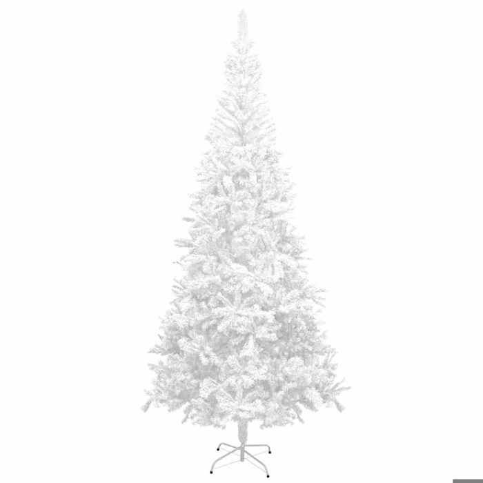 Sapin de Noël artificiel - MAISON EXCLUSIVE - Pré-éclairé et boules - 240 cm - Blanc - 1300 branches