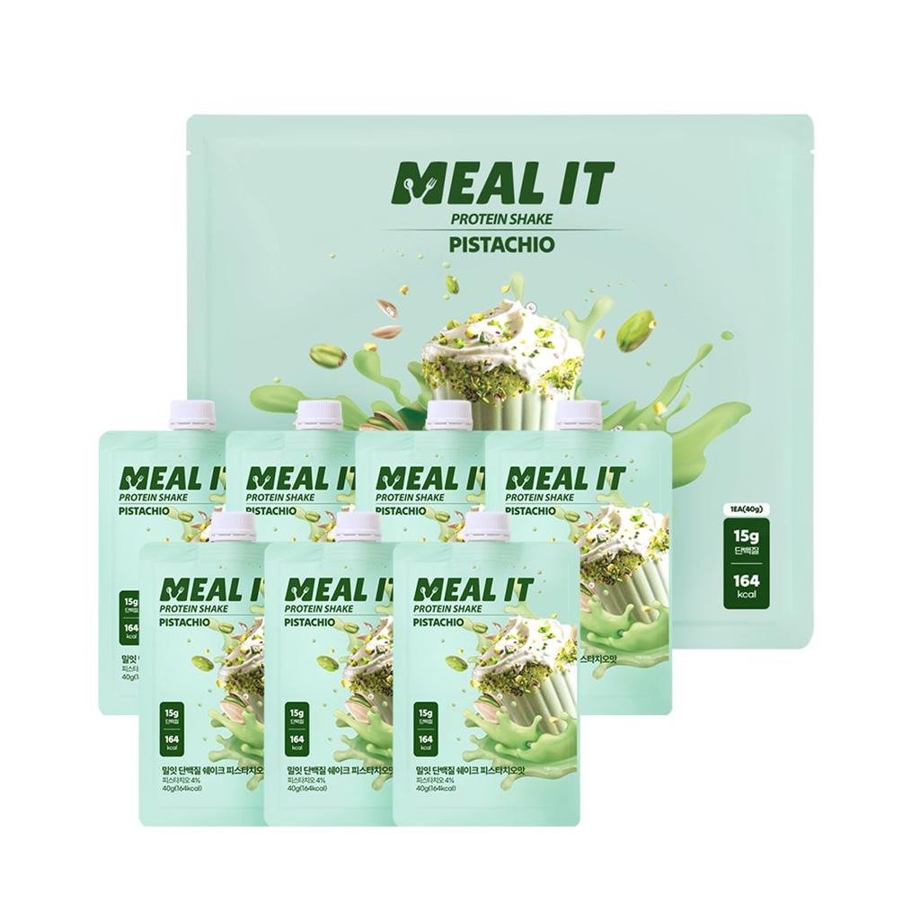 Diet Management Protein Shake Pocket Set (Matcha Chocolate Cookie, Cereal, Pistachio, Melon, Chocolate, Coffee, Banana)