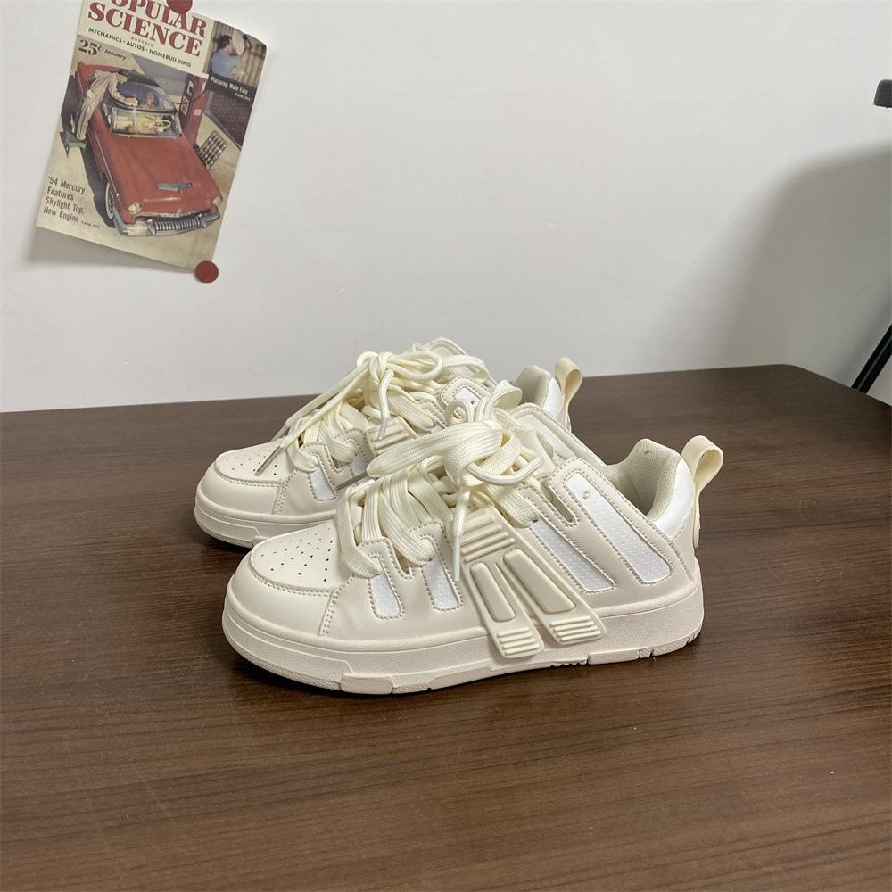 

2024 Outdodr Взуття Кросівки Баскетбольні туфлі Студентське взуття для активного відпочинку на товстій підошві для чоловіків і жінок 44 бежевий