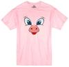 Cartoon Style Pig Print Funny 100% Cotton Unisex Men Pink T Shirt