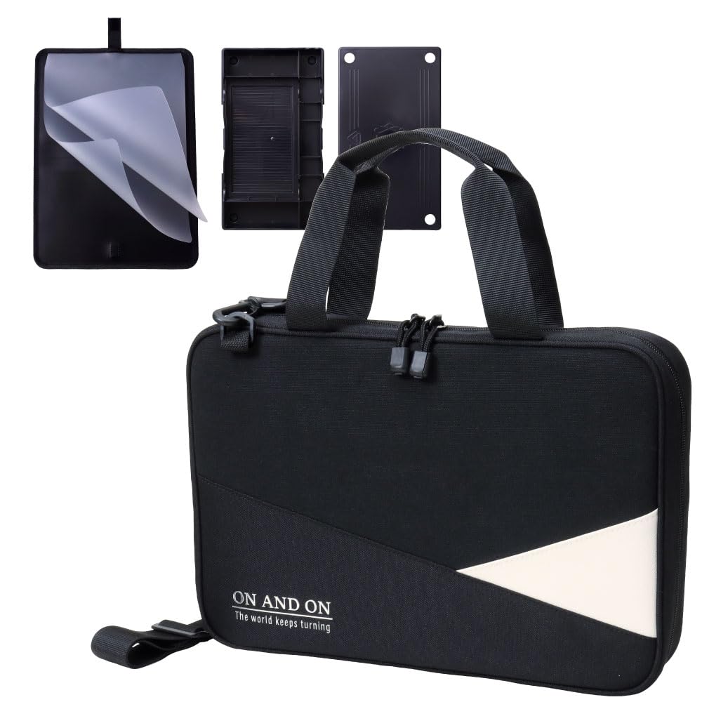 Akashiya Calligraphy Black and Bag, White, AF261B-BW