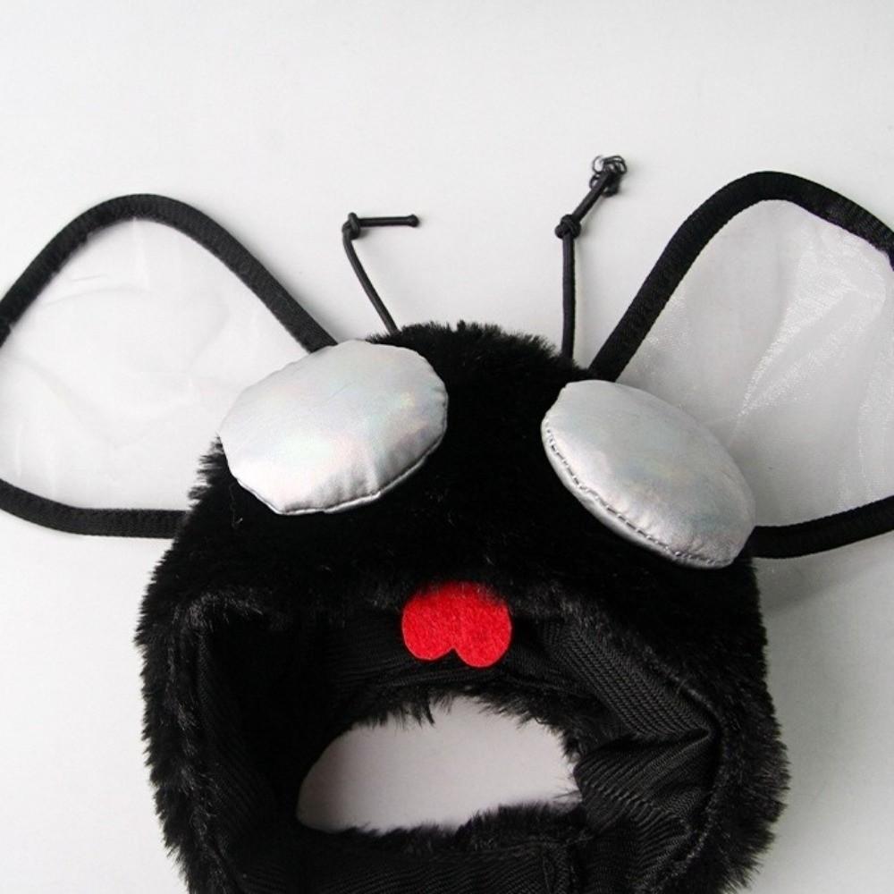 Funny Cute Pet Fly Hat Noise Protection Soft Pet Headgear Warm Cat Head Cover Party