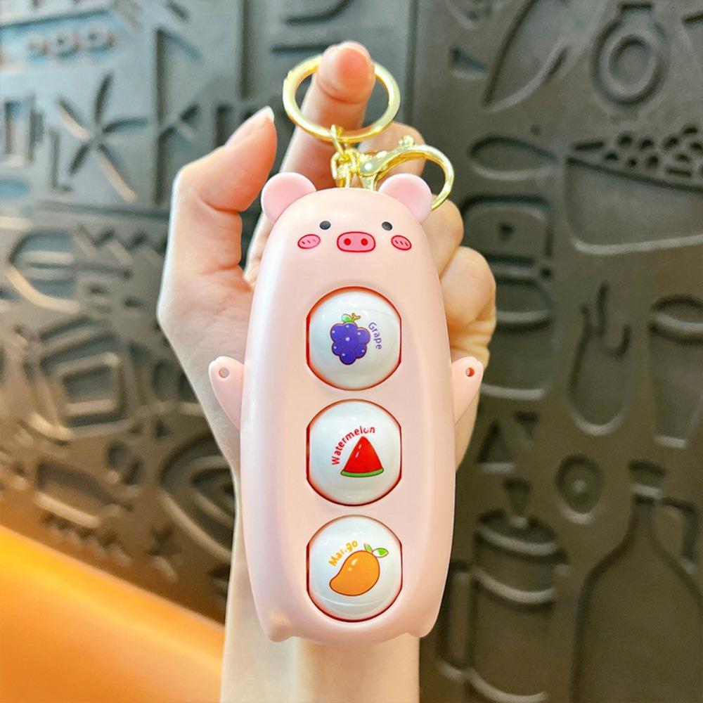With Keychain Cartoon Face Changing Doll Plastics Press Face Changing Toy  Kids Playing Supplies