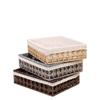 Creative Multicolor Storage Basket Multi-porpose Flower Pattern Storage Tray Weaving Multi-size Storage Box Home Decoration