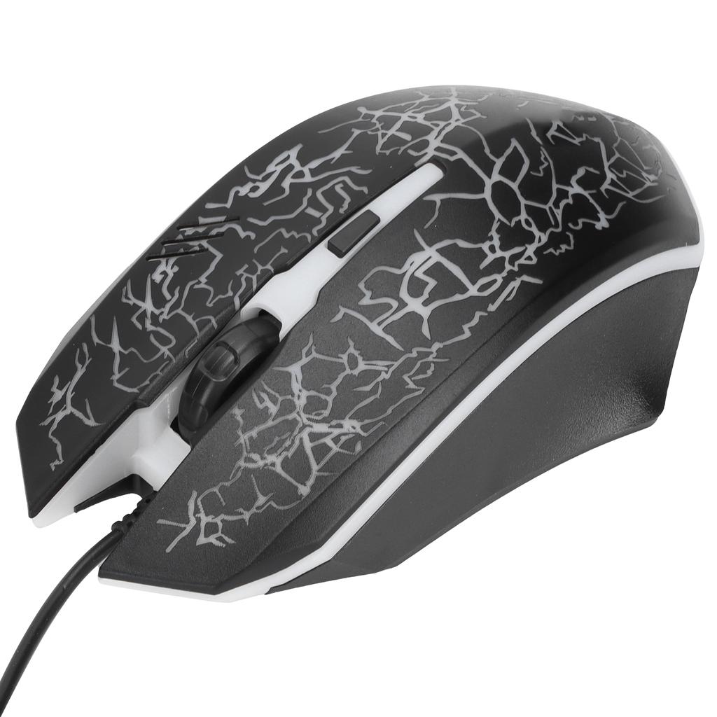Wired Mouse Black USB Port Gaming Office Business Luminous Optical Computer Accessories