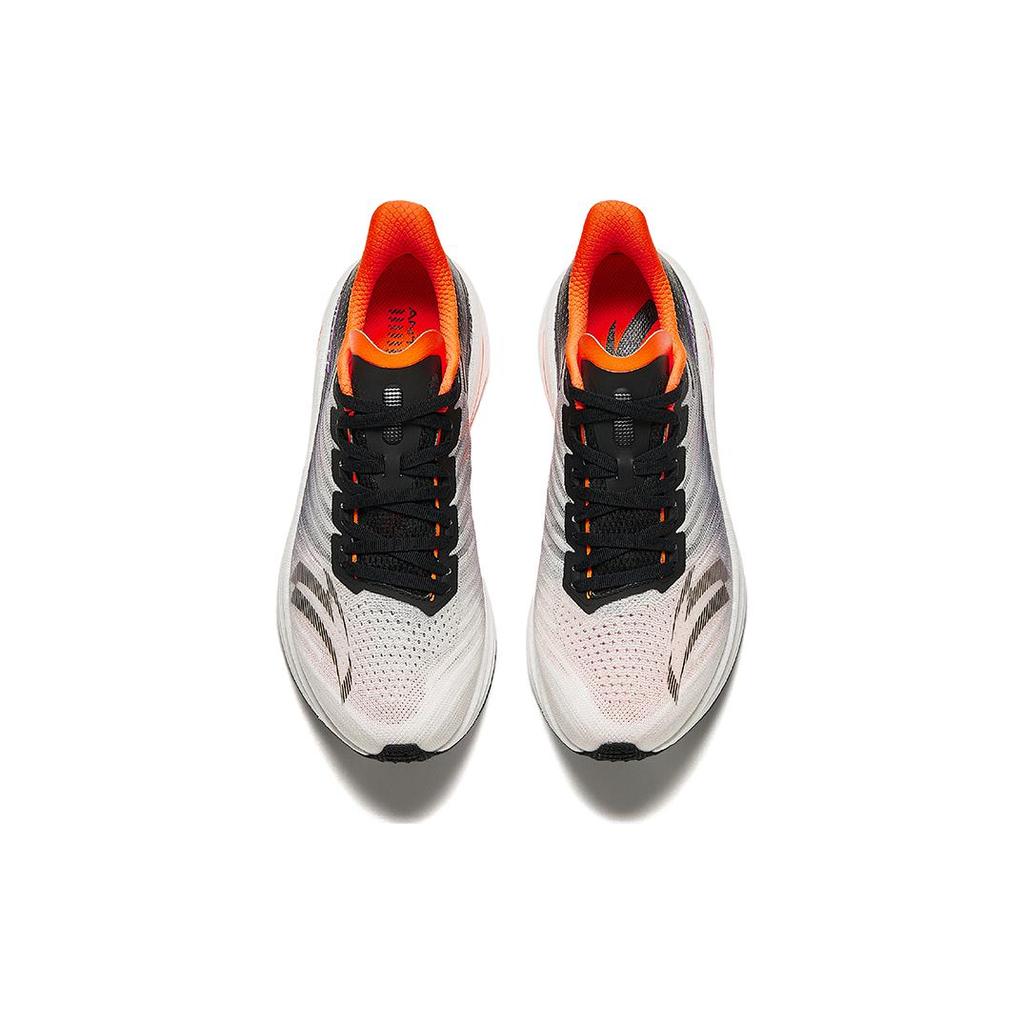 New Anta MACH 4.0 Cushioning, Slip Resistant, Rebound Low Top Casual Running Shoes Men's White Black Orange 112425583-4
