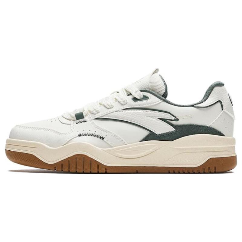 Anta Wave Shoes Slip-Resistant Cushioning Low-Top Skateboard Shoes Women s Ivory White Gray Sneakers 922348003-5 37.5