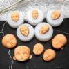 Molde de Rosto para Cabeça de Boneca K1AE, Moldes de Silicone para Cabeça de Bebê, Molde para Bolo Fondant Chá de Bebê, Sabão de Argila, Resina, Chocolate