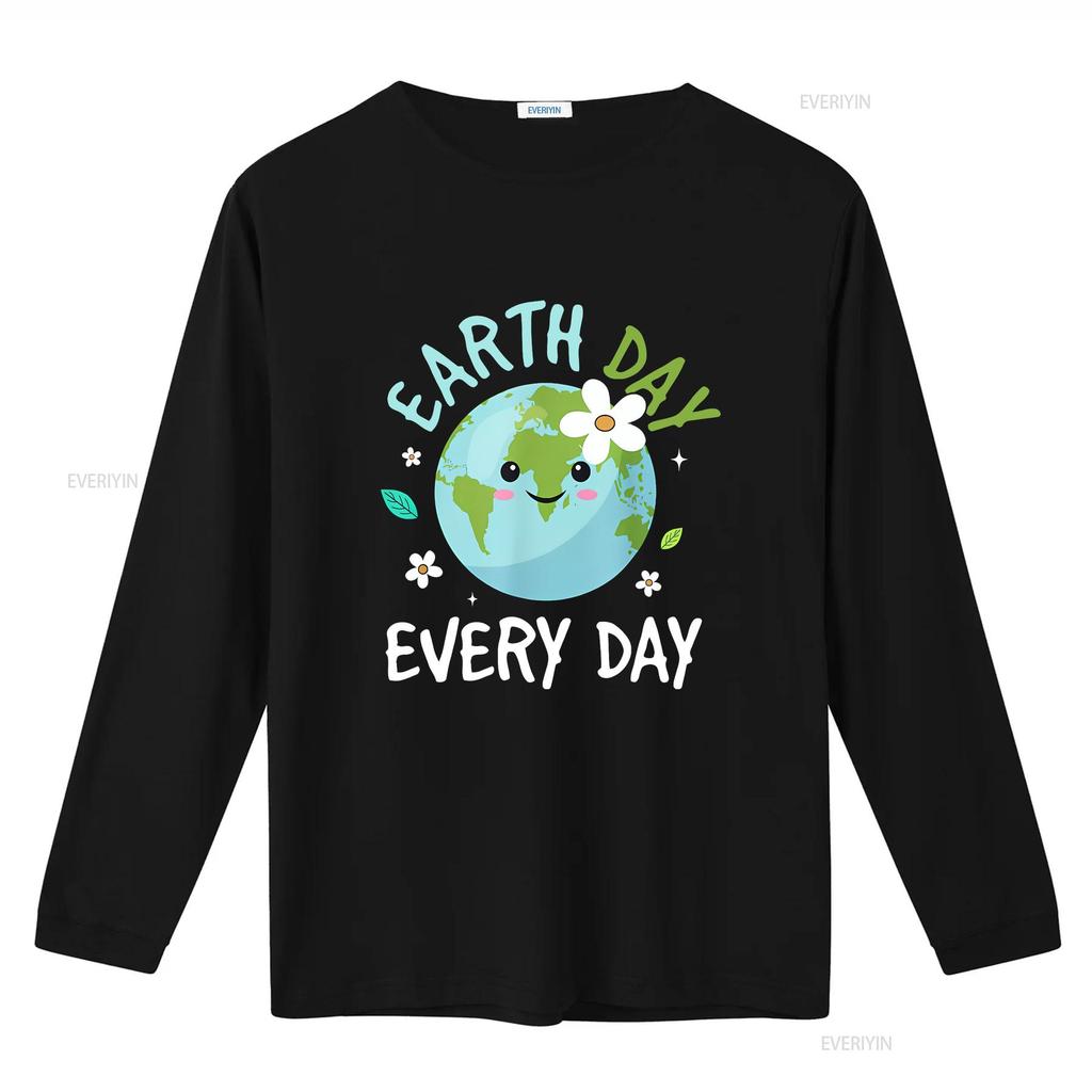 Earth Day Jeden Tag T-Shirt Kinder Umwelt vintage gewaschen leicht Unisex Mode Oberteil für den täglichen Gebrauch Designer Kleidung