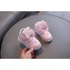 Kids Glowing Light Up Sneakers Girls Bowknot Princess Toddler Walking Sports Shoes