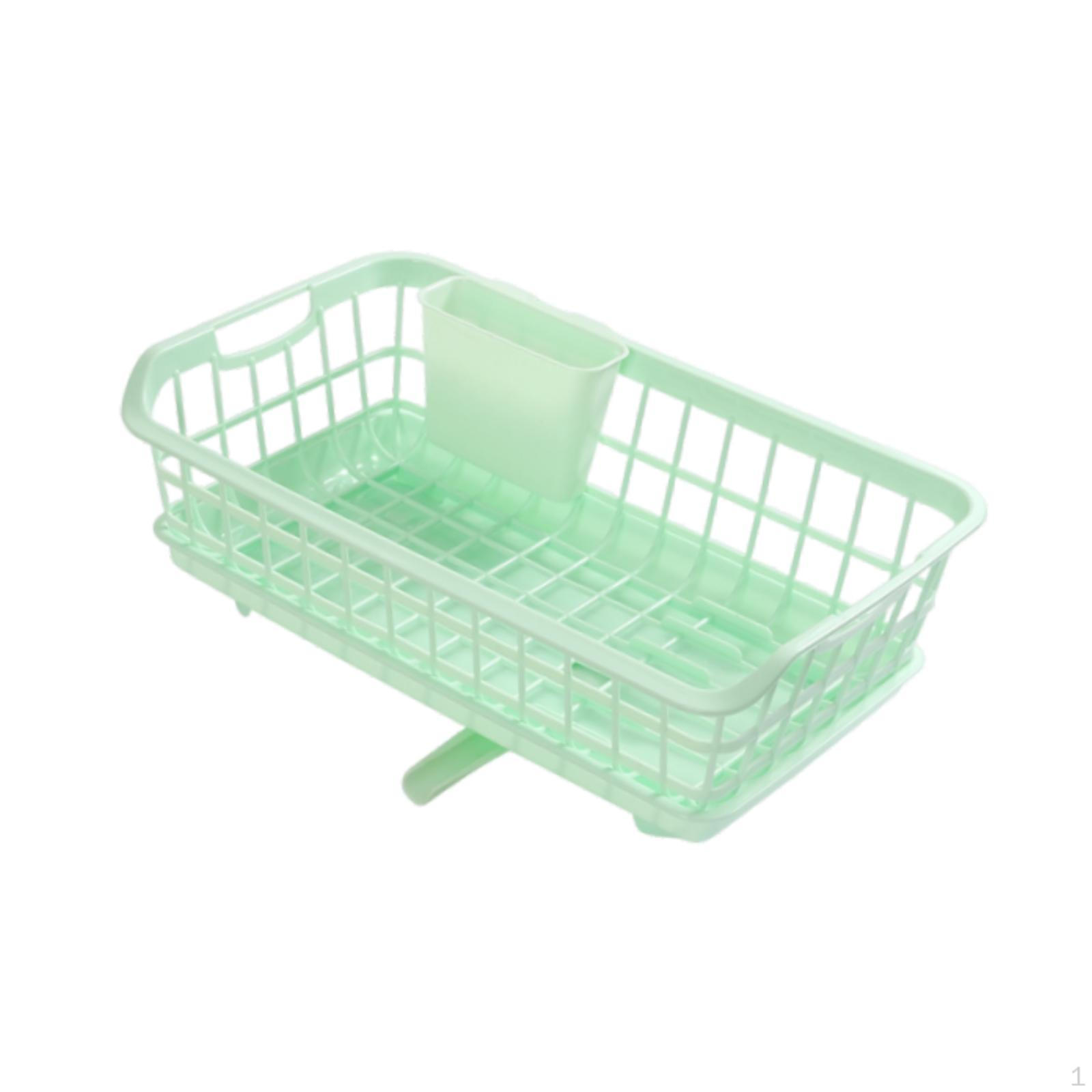 

Сушилка для посуды для кухни и ванной комнаты, компактный держатель для посуды с носиком зелёный