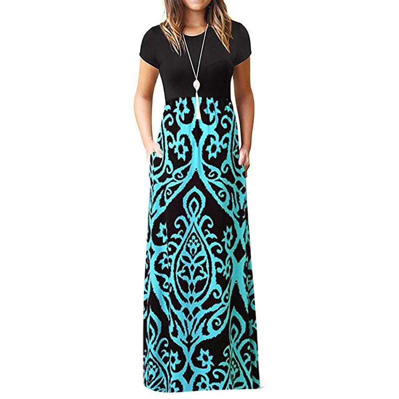 Stunning Women Boho Floral Long Maxi Dress For Cocktail Parties And Summer Events