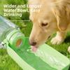 2-In-1 Dog Water Bottle 520ml PP Portable Dog Bottle New Pet Travel Drinker  Outdoor Walks