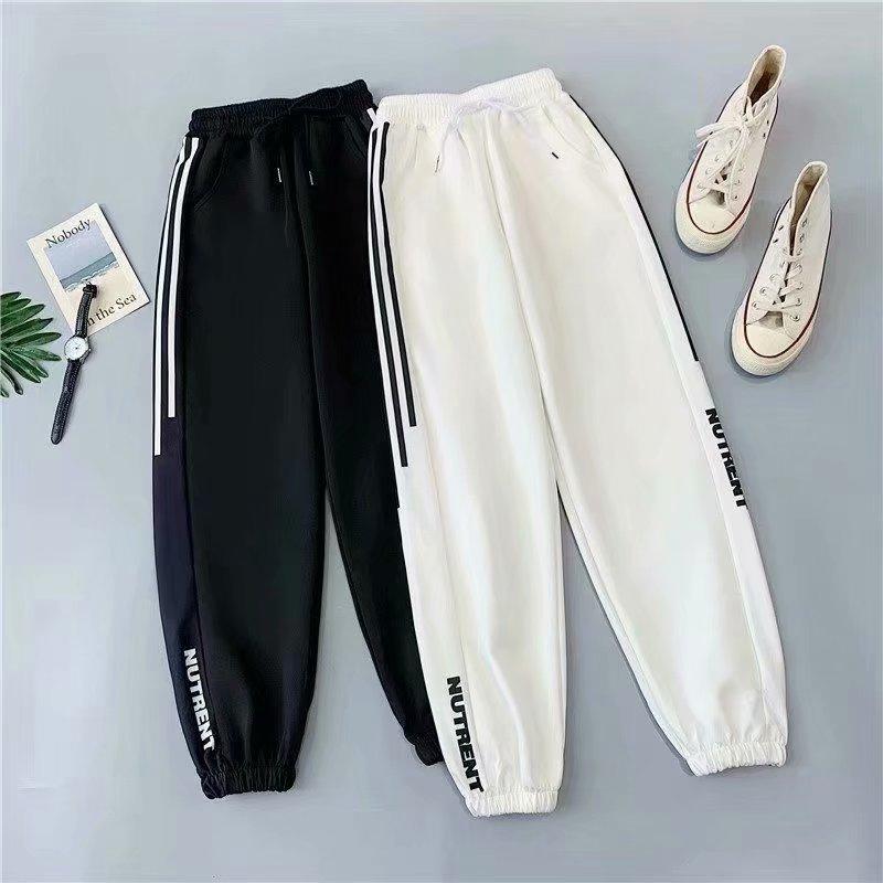 Women Sweatpants Female Korean Loose Casual Pants Jogger Pants Black White Student Couple Pants