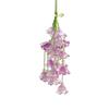 Floral Charm Strap Keychain for Bags and Phones, Valley Flower Hanging Style with Translucent Flower Drops and Bead Details