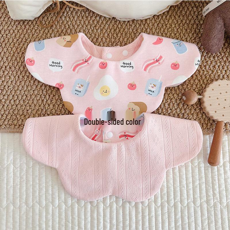 Koreanischer Stil Baumwolle Weich Wasserdicht Baby Sabberlätzchen, Doppelseitig, für 0-2 Jahre