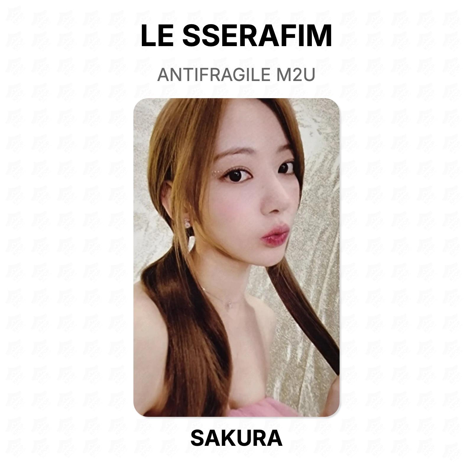 LE SSERAFIM ANTIFRAGILE M2U Official Photocard SAKURA