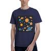 Solar System Space Planets Universe Men TShirt Plus Size T Shirts Mens ONeck Cotton Tees Short Summer Male