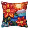 Imitation Embroidery 3D Flower Pillowcase For Spring And Summer, Fashionable And Sofa Cushion Cover