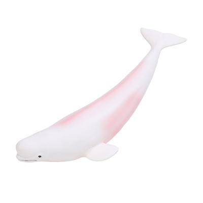 White Whale Model Simulation Sculpture Statue Sea Animal Figurine Childhood Education Toy L