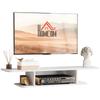 Floating TV Unit Stand for TVs Up To 40", Wall Mounted Media Console with Storage Shelf, Entertainment Center, White
