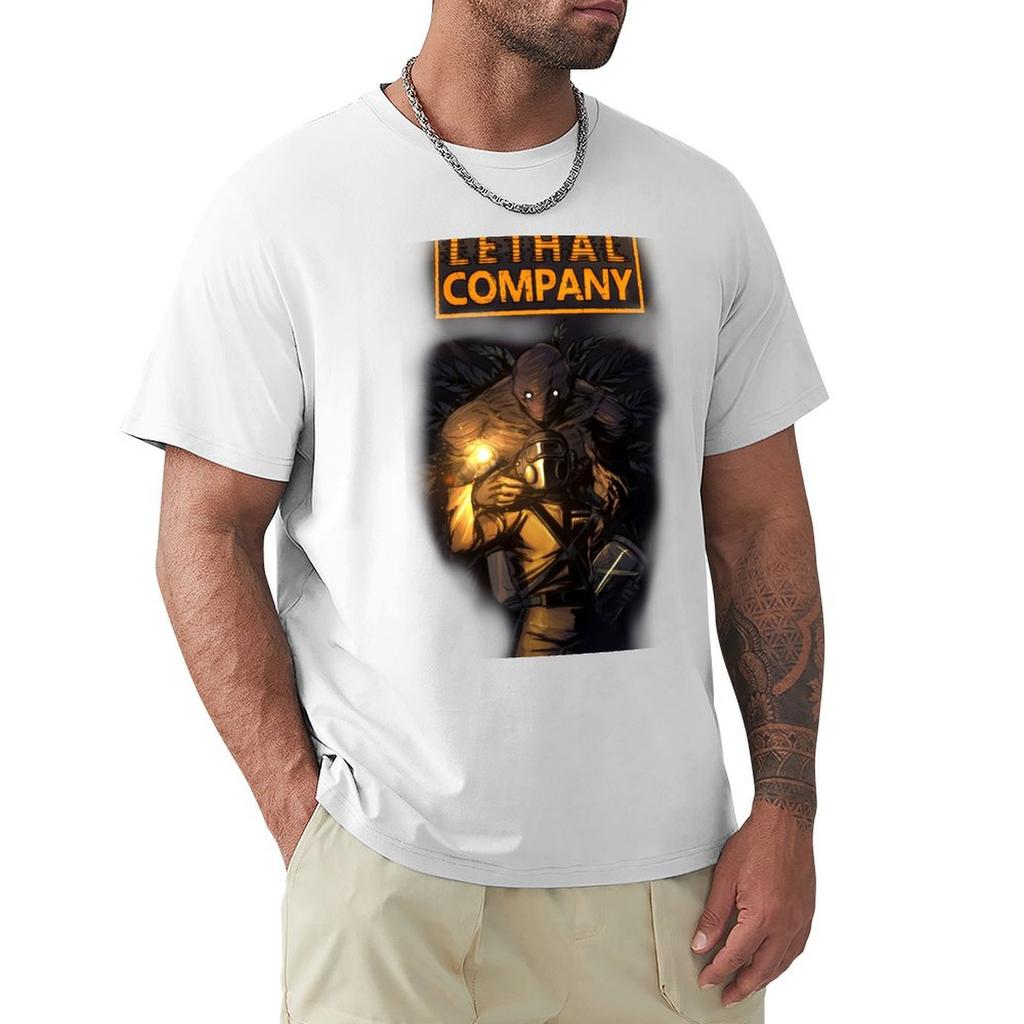Lethal Company Bracken In Dark Tshirt TShirt blanks graphics for a boy heavyweight t shirts for men