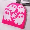 Ghost Pattern Beanie For Autumn Winter Outdoor Activities And Street Fashion