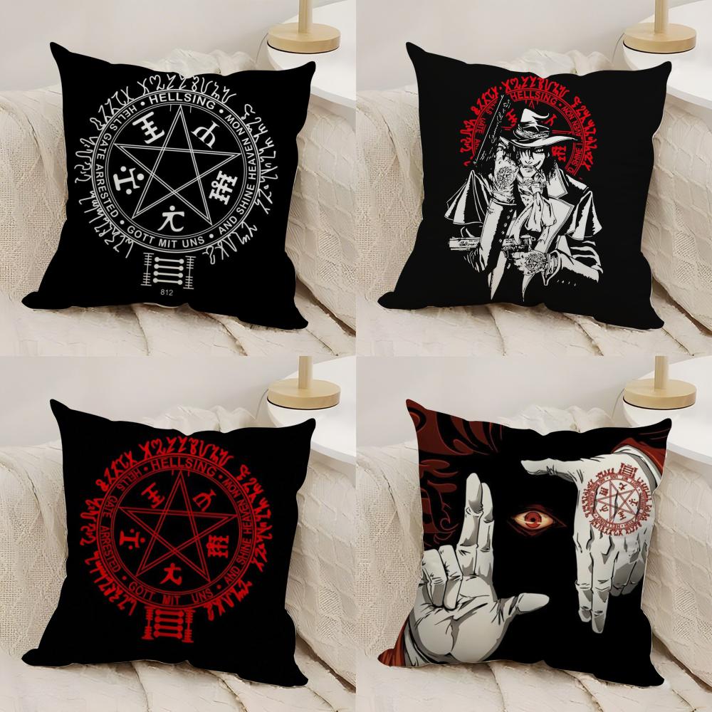 Anime CCastlevania Cushion Cover Silky Short Plush DoubleSided Printed Pillow Case for Sofa All Seasons Home Decor Gift