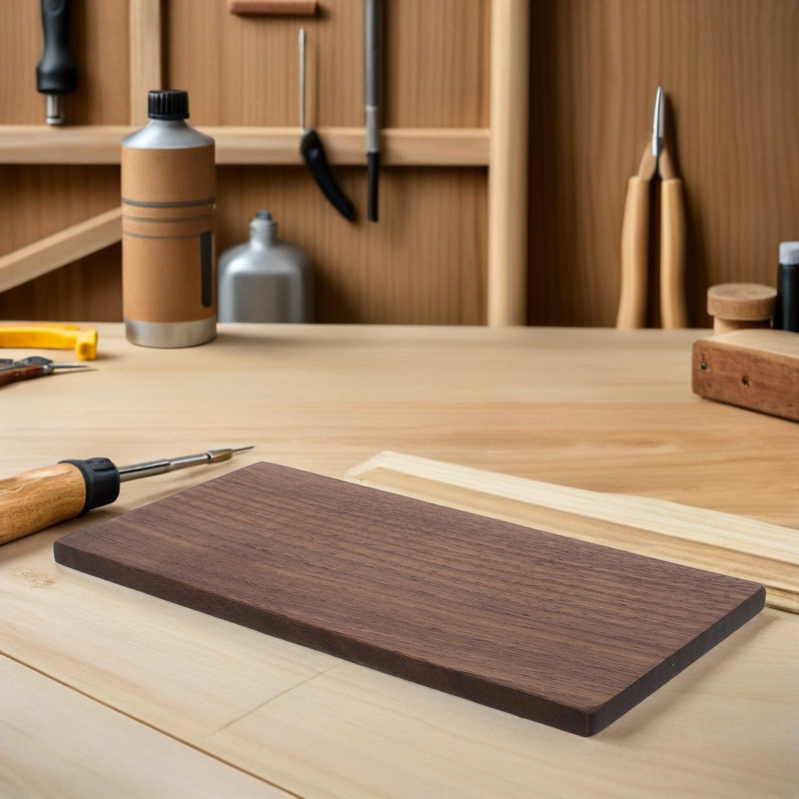 2Pcs Walnut Wood Boards Thick Plywood Sheets Natural Walnut Lumber DIY Craft Wood Supplies Engraving Burning Plywood Sheets 30X10X1CM