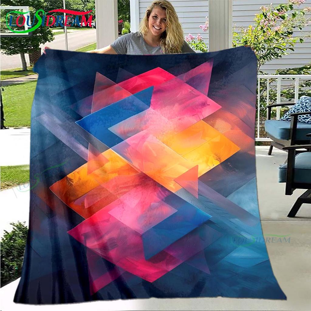 Fashion 3D Popular Mobile Wallpaper Four Seasons Blanket Sofa Cover Travel Bed Plush Blanket Travel Office Break Blanket Gift