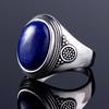 Prsten Charm Noble 100% 925 stříbro 10x14MM lapis lazuli snubní prsten pro dívku ženu na párty výročí narozeninový dárek