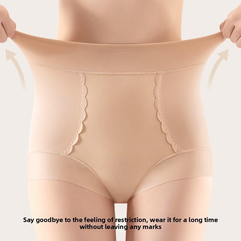 Large Size Female Spring and Autumn High Waist Abdominal Breathable Body Antibacterial Crotch Comfortable Hip Briefs