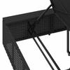 Sun Lounger with Floating Cushion Black Poly Rattan