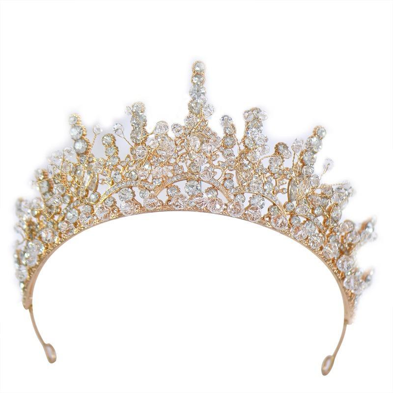 New Crystal Bridal Hair Accessories High End Princess Wedding Dress Accessories Birthday Crown Wedding Crown Crown Tiara