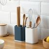 Chopsticks Storage Holder Box Double Grids Fork Spoons Countertop Tableware Organizer Draining Household Shelf