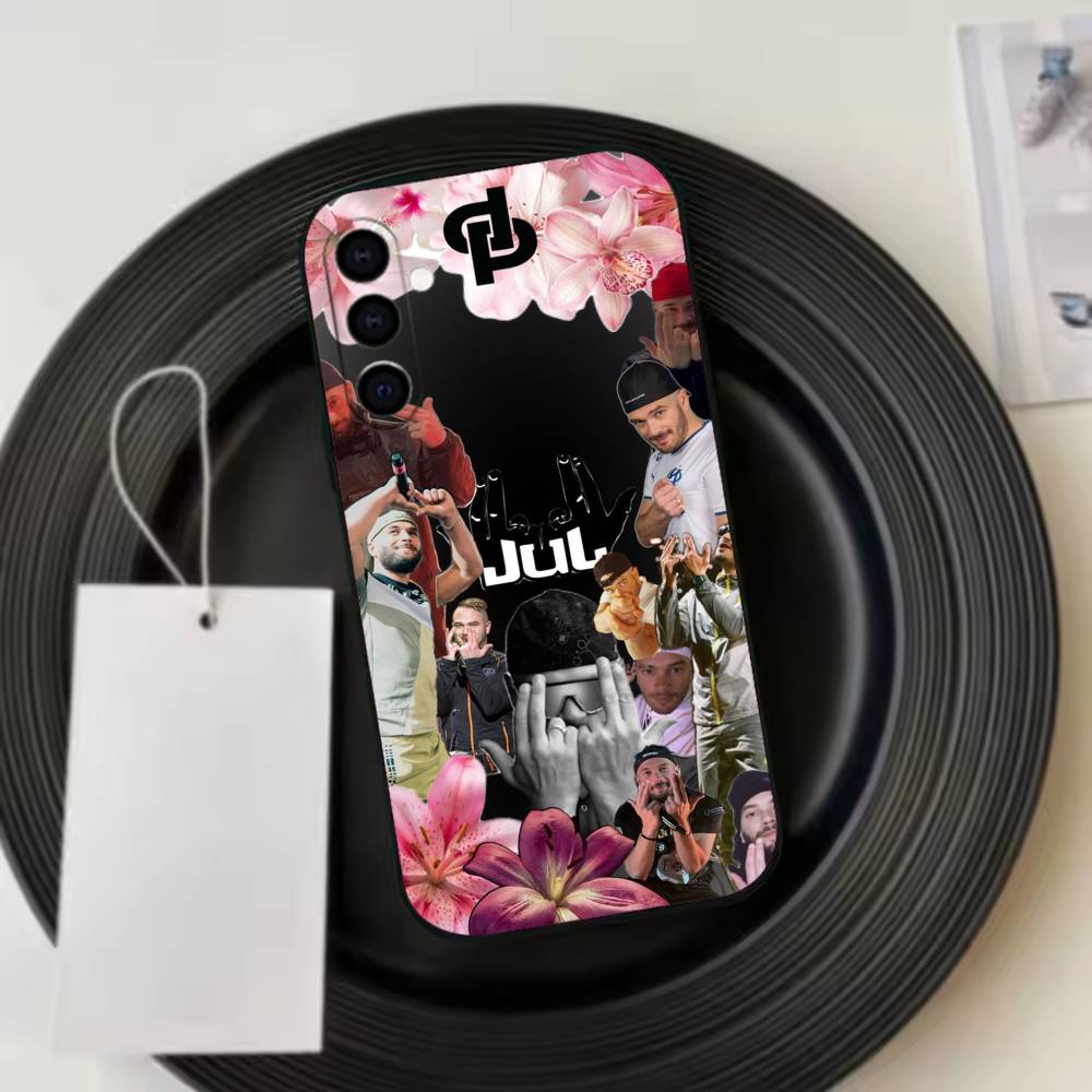 Rapper J-JuL C'est Pas D-Des Lol Phone Case Black Silicone Soft For Samsung Galaxy A73,A72,A71,A70,A53,A52,A51