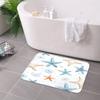 1PC Starfish Pattern Kitchen Rug Non-Slip Door Mat Pop Design Bathroom Rug Bath Mat Carpet for Home Sink Laundry Decoreeree