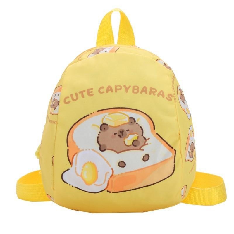 Letter Capybara Pattern Kids Cartoon Pack With Breathable Nylon For Use Daily