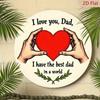 Metal Wall Art Poster Dad Gift from Daughter Son Father Love