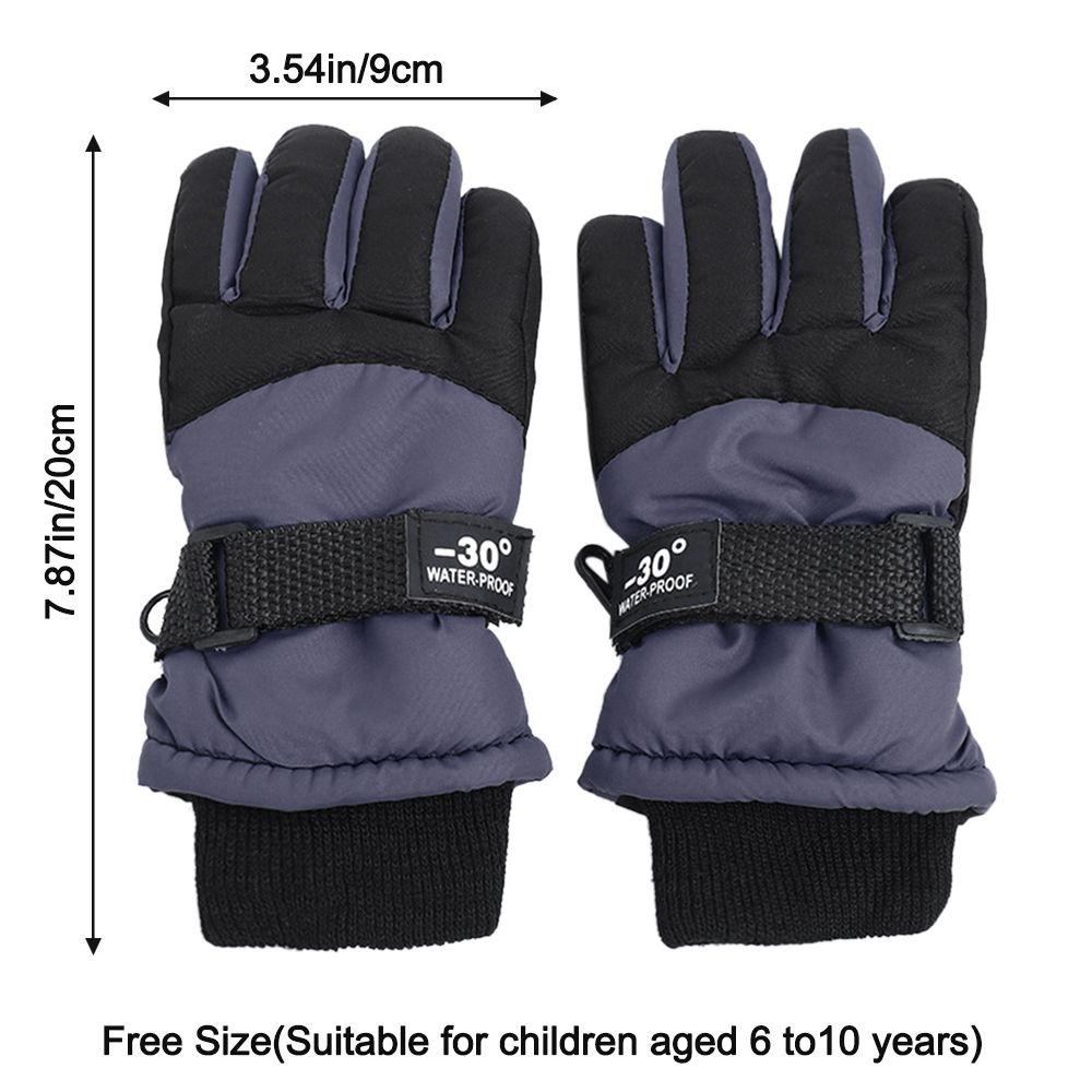 Outdoor Winter Rutschfest Cartoon Niedlich Kinder Skihandschuhe Sporthandschuhe Wasserdicht Dick Warm