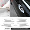 Premium Car Door Bowl Cover Trim ABS   Silver 4Pcs Set Scratch Dust   sy Installation for C Class W205 GLC X253 E W213