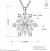 Necklace Pendant Silver 925 Chain Snowflake Gift