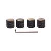 4Pcs Fashion Bronze-coloured Electric Guitar Volume Control Knobs Guitar Knobs