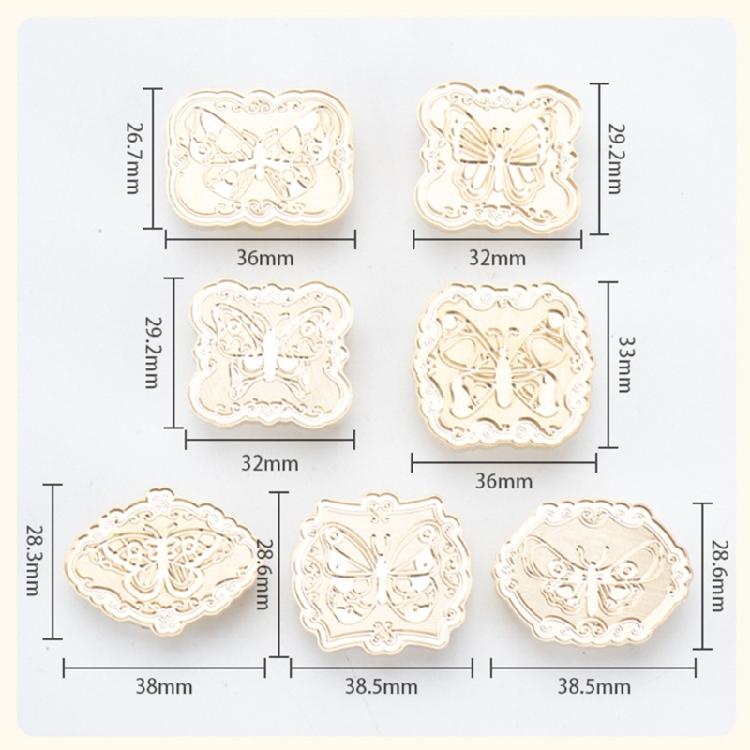 Lovely Animal Wax Seal Stamp for Album Cards Photo Scrapbooking Wedding Decorations Butterfly Series Sealing Wax Stamp