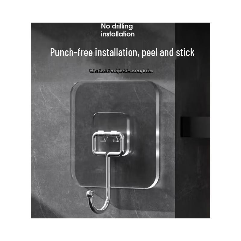 FUTENG Strong Adhesive Hooks, 10-Pack