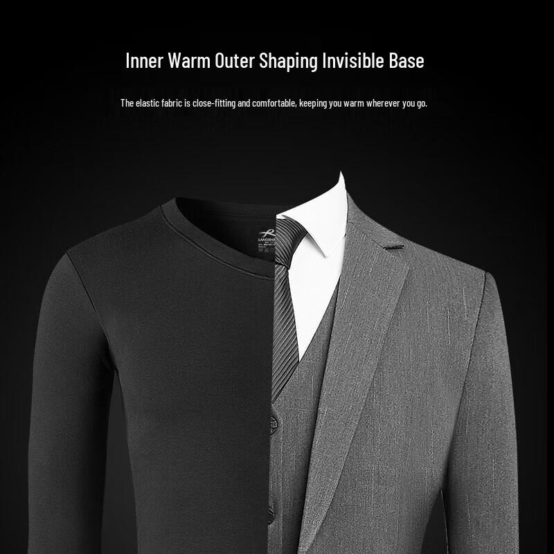 LANSY Men's 100% Cotton Antibacterial Thermal Undershirt