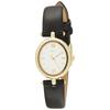 Fieldwork Women's Analog Ellipse Watch with Gold Leather Strap, Black (JN003-5)